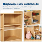6-Shelf Montessori Toy Organizer with Adjustable Divider