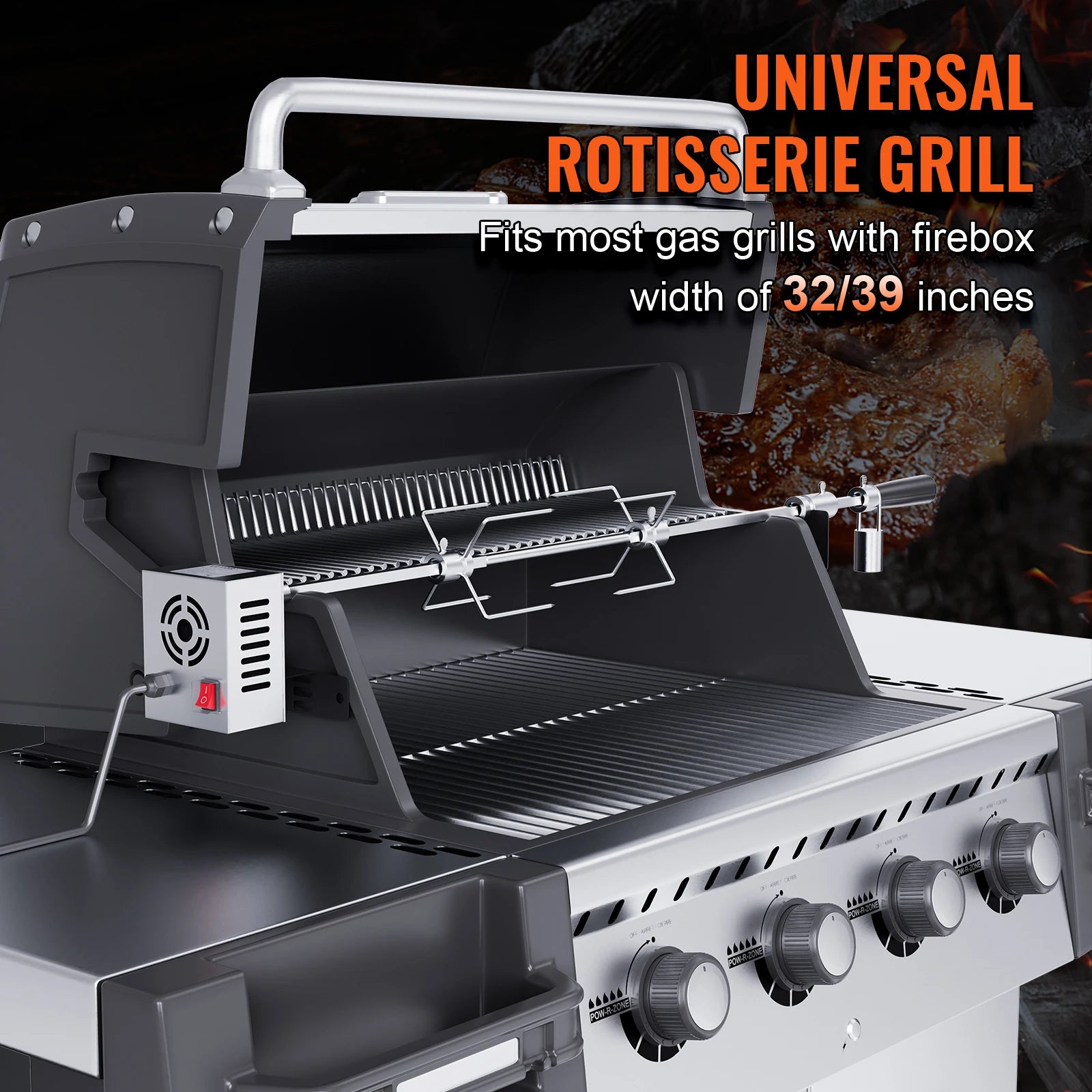 Universal Grill Rotisserie Kit