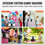 Commercial Cotton Candy Machine w/ Stainless Steel Bowl and Sugar Scoop