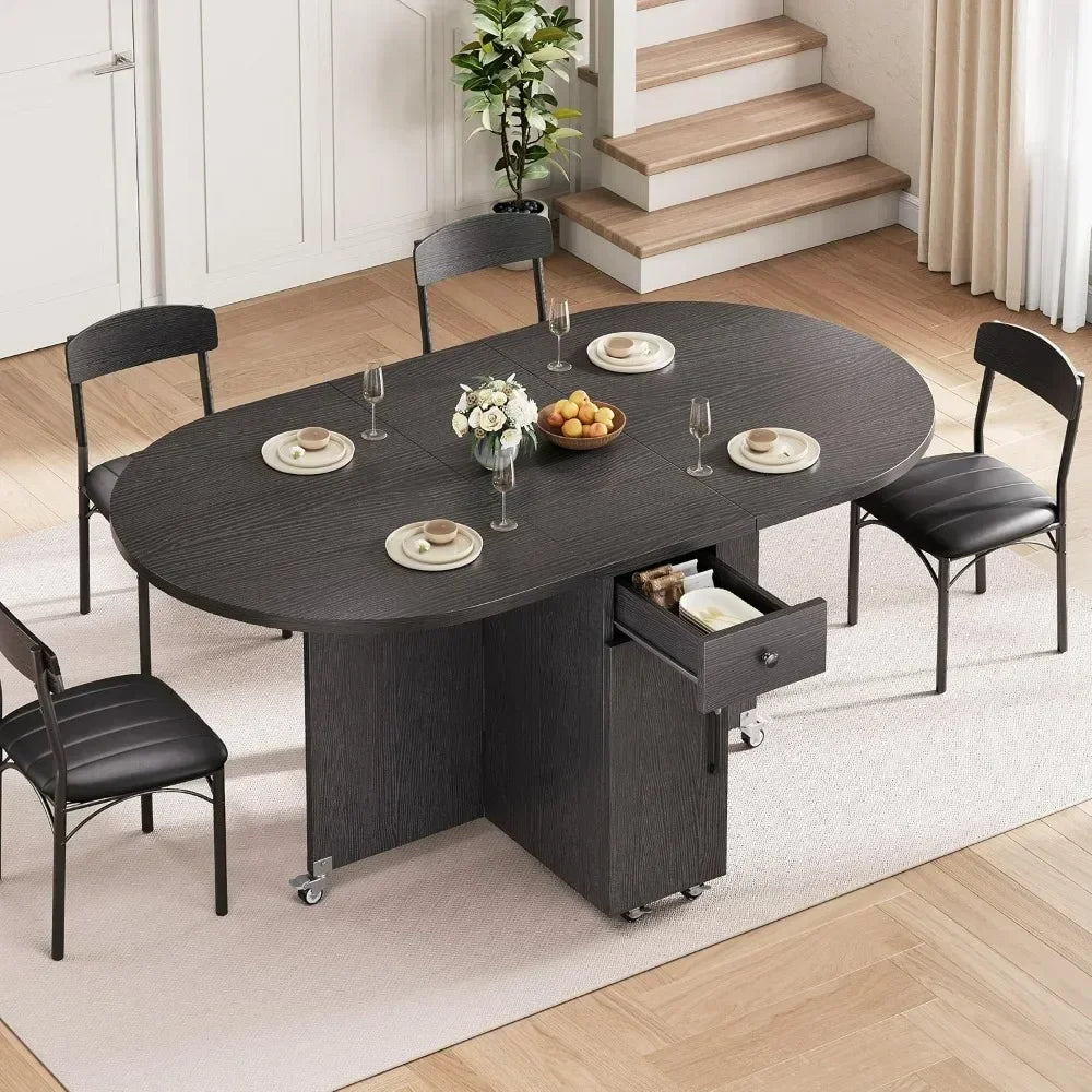 Compact 4-Person Folding Dining Set: