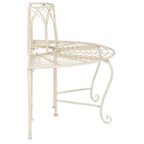 Antique White Distressed Wrought Iron 50Inch Curved Tree Bearden
