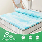 Soft Mattress Topper Thick Gel Cooling Mattress Soft and Breathable Bed Topper Bedroom Furniture