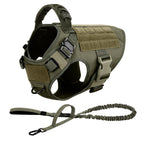 Tactical Dog Harness Leash Set for Large Dogs