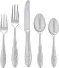 Silverware Set For 12, Butterfly Meadow 65-Piece Flatware Set