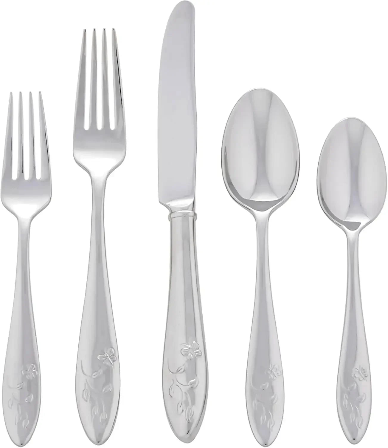 Silverware Set For 12, Butterfly Meadow 65-Piece Flatware Set