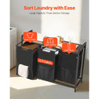 Metal Frame Freestanding Storage Organizer Baskets for Dirty Clothes