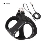 Dog Harness Leash Set for Small Medium Dog Adjustable Reflective Puppy Cat Harness