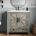 30" Farmhouse Bathroom Vanity with Sink Combo,