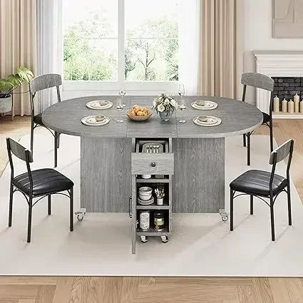 Compact 4-Person Folding Dining Set: