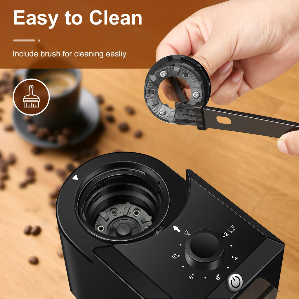 Electric Coffee Bean Grinder With 28 Adjustable Gears