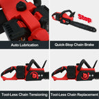 Cordless 42V 1350W Brushless Two Batteries 3 Chains 2 Chargers for Chainsaw