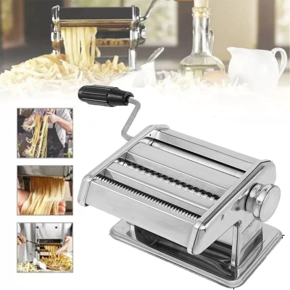 Stainless Steel Pasta Maker Machine Adjustable Noodle