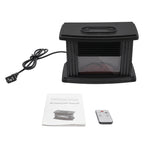 1000w Electric Fireplace 3D Carbon Fire Air Heater Mini ABS Warmer Fan Radiator Warm Blower for Apartment RV Bedroom