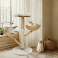 Modern Cat Tree Activity Tower with Plush Cushion