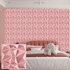 30 pack 3D wall panel. PVC flower textured wall panels. 11.8x11.8 Double-Sided Tape.