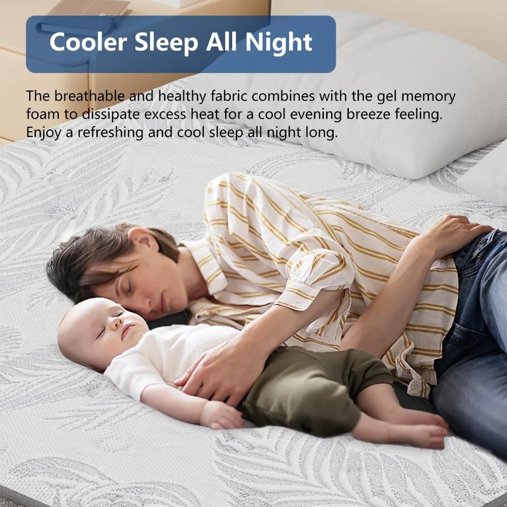 14 Inch Hybrid California Mattress in a Box, Pocket Spring and Memory Foam for Pressure Relief,