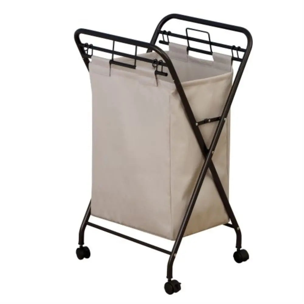 7172 Rolling Laundry Hamper with HeavyDuty Canvas Bag