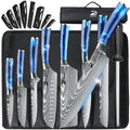 8pcs Kitchen Knife Damascus Stainless Steel Set