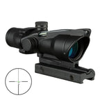 4X32 Hunting Scopes Real Fiber Optics Grenn Red Dot Illuminated Etched Reticle Tactical Optical Sight