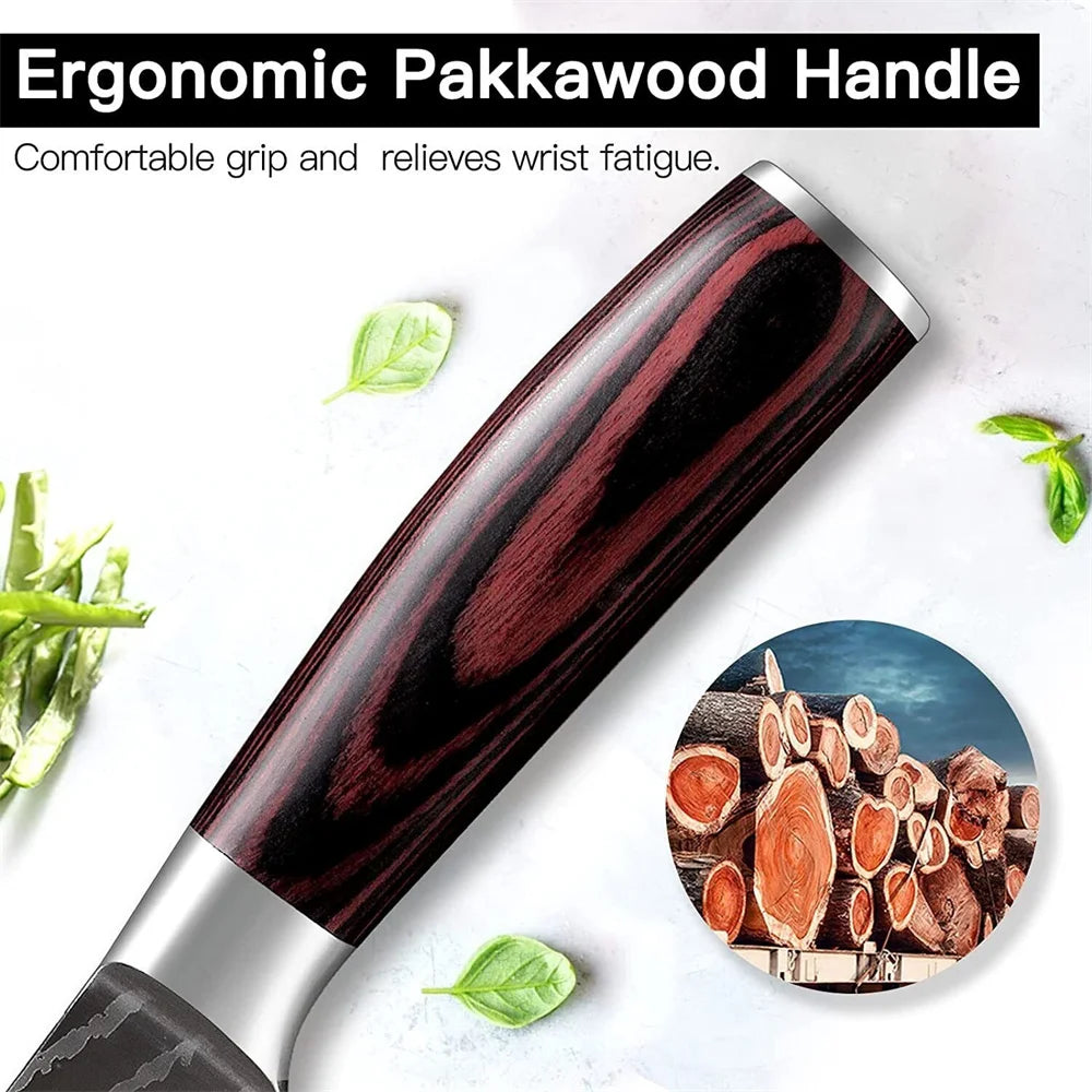 ZENG 8inch Super Sharp Chef knife with Cover Stainless steel