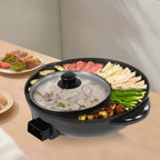 5-Gear Electric Hot Pot with Frying Pan, 1350w