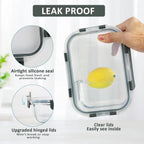 10-Pack Glass Meal Prep Containers with Lids