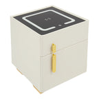 Smart Nightstand w/ Drawer & Safe Wireless Charging