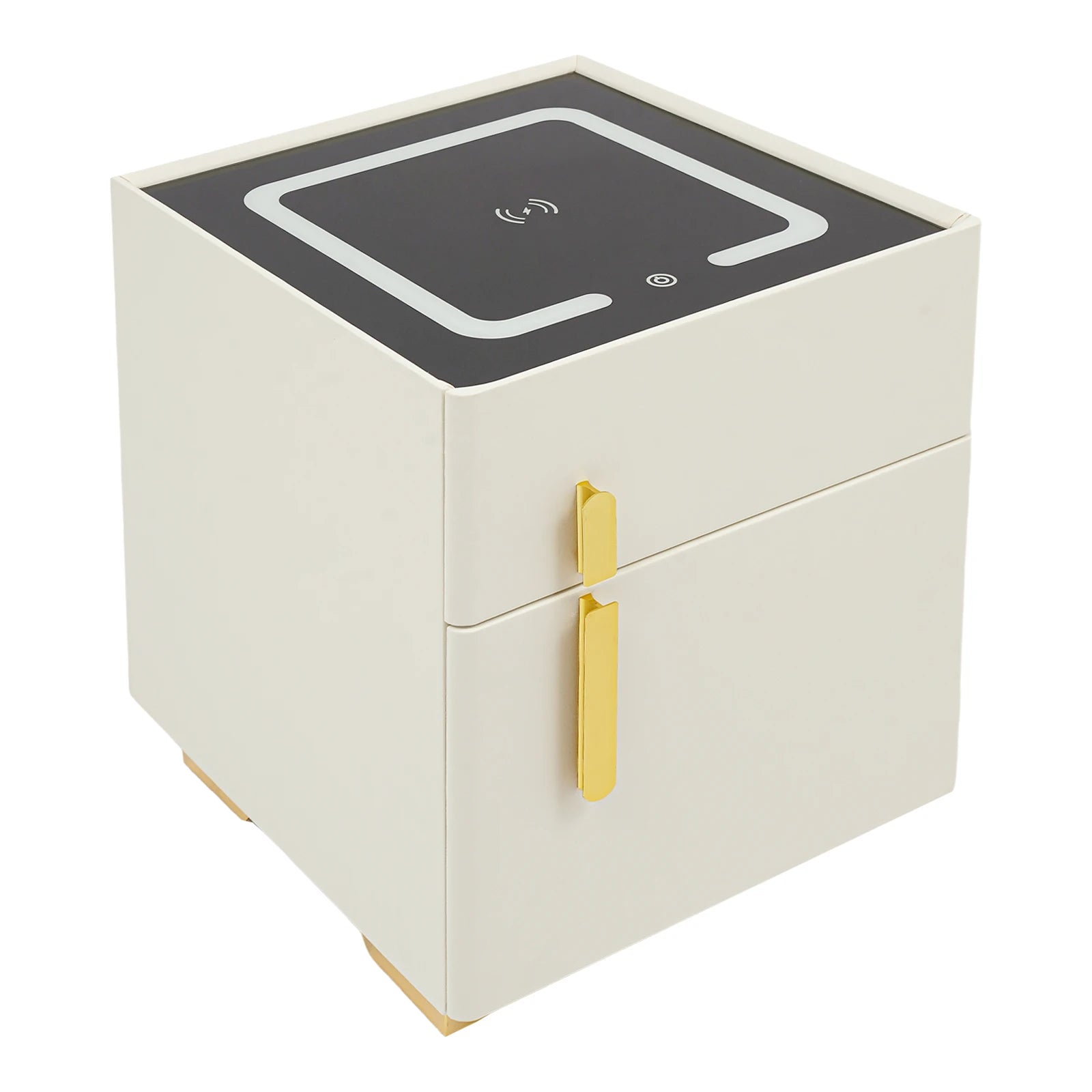 Smart Nightstand w/ Drawer & Safe Wireless Charging