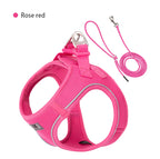 Dog Harness Leash Set for Small Medium Dog Adjustable Reflective Puppy Cat Harness