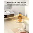 Portable Bathroom Heater 1500W PTC Ceramic with Digital Thermostat 41-95F 70 Oscillating Remote ALCI Safety Plug 12h Timer 5 Mo