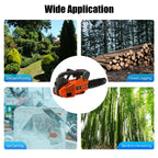 25.4cc Top Handle Chainsaw, 2-Stroke Engine