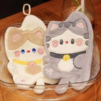 Cute Cat Hand Towel Quick Drying Kitchen Cleaning Rag Coral Velvet Cartoon Animal