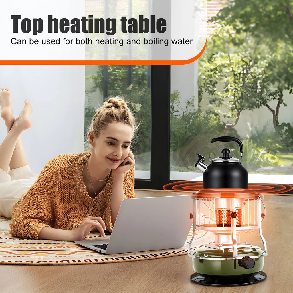 Kerosene Heater, Portable Indoor Kerosene Radiant Heater Kerosene Stove for Camping, Hunting, Cooking