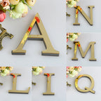 26 English Letters Wall Sticker 3D Mirror Acrylic Gold