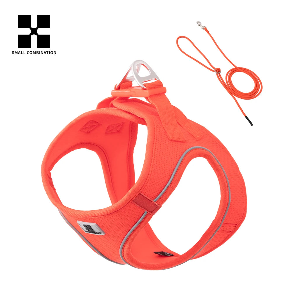 Dog Harness Leash Set for Small Medium Dog Adjustable Reflective Puppy Cat Harness