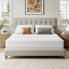 10 Inch Hybrid Mattress for Kids, Single Bed in a Box with Gel Memory Foam and Pocket Spring,