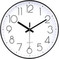 10 Inch Silent Wall Clock Non Ticking with Glass Cover