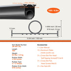 3m 4.8m 6m Garage Door Seals Bottom Rubber U Shape