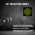 1356 Tactical Green Laser Sight Kit - Zero Scopes Without Ammo, Save Time & Money for Rifle/Pistol/Shotgun.