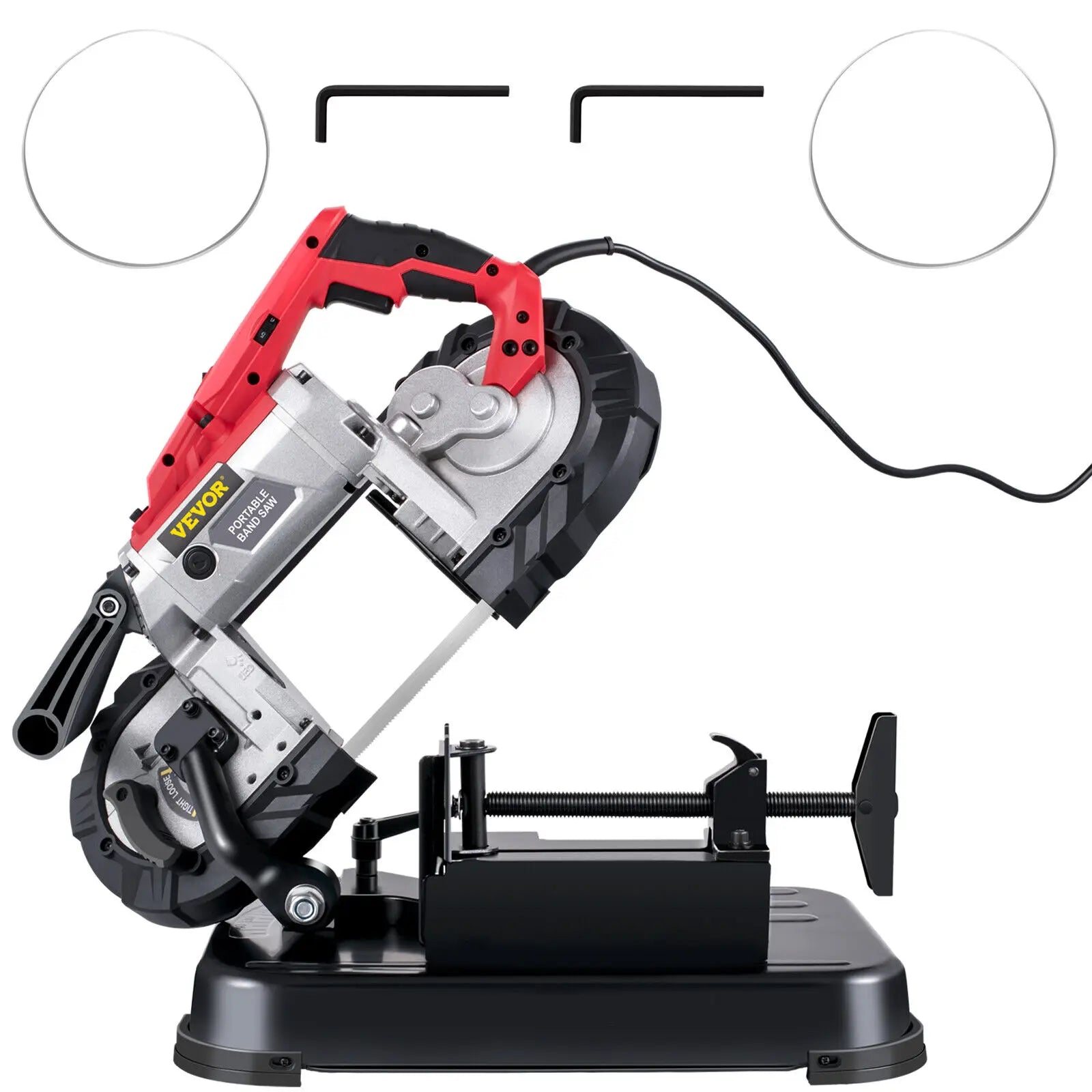Portable BandSaw 5Inch Cutting Capacity Cordless Variable Speed 10Amp Motor