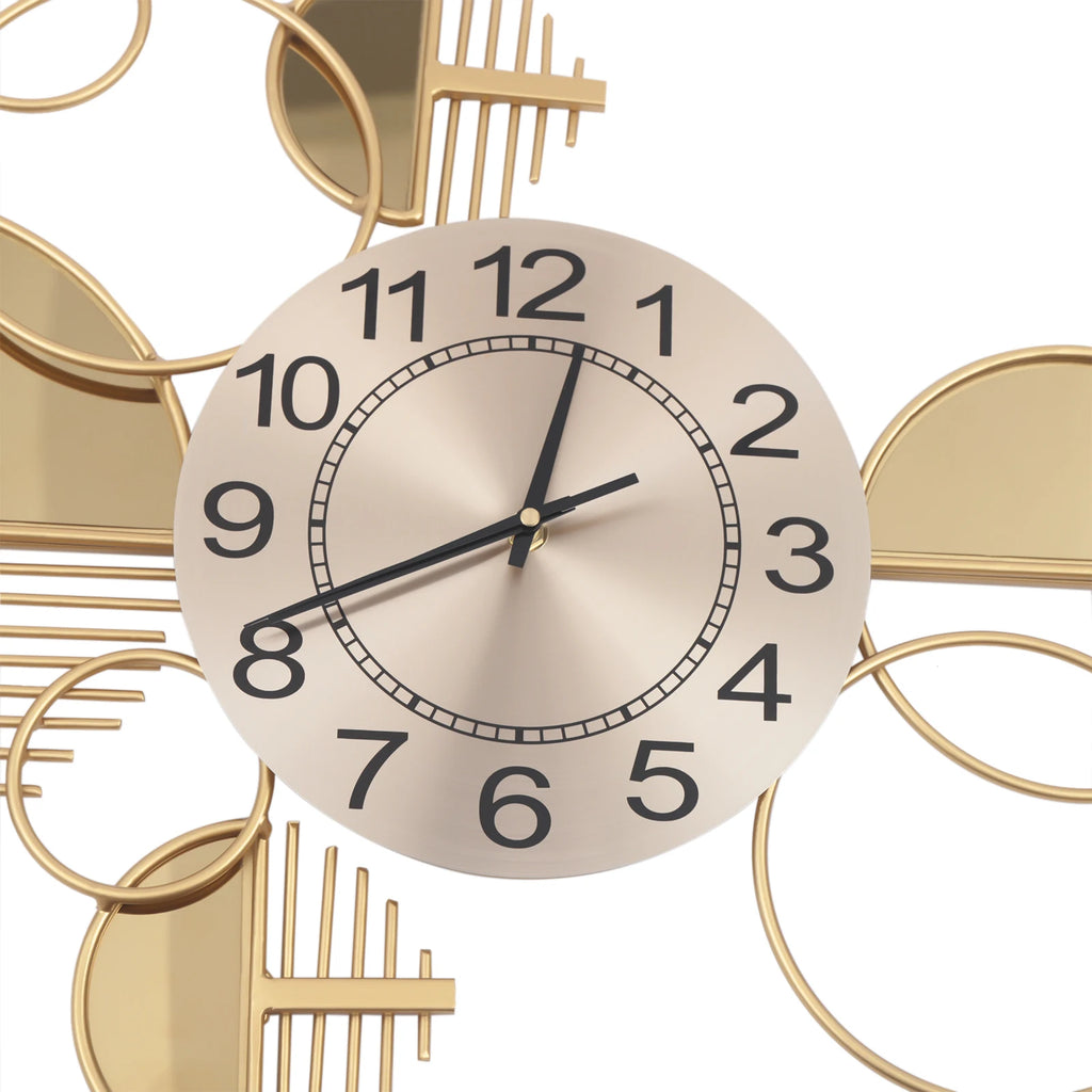 Creative Modern Metal Wall Clock,Battery Operated