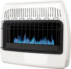 30,000 BTU Liquid Propane Blue Flame Vent Free Wall Heater, White