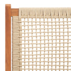 Natural Wood & Rope Foldable Bench Outdoor Patio Garden 48in, Customized