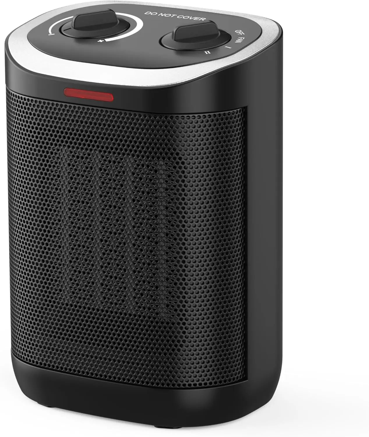 Portable 1500W Ceramic Space Heater with Thermostat, Safe Indoor Heater for Desk, Office, Home – Overheat & Tip-Over Protection