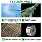 Fishing Lines X16 Strands Braided PE Line 300/500M Smooth Multifilament Line Carp Fly Fishing Wire Strong 16X Weave