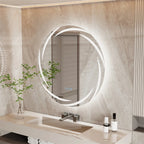 LED Illuminated Wall Mounted Vanity Mirror with Anti-Fog Feature