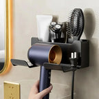 1 Pcs Plastic Hair Dryer Stand Bathroom Organizer