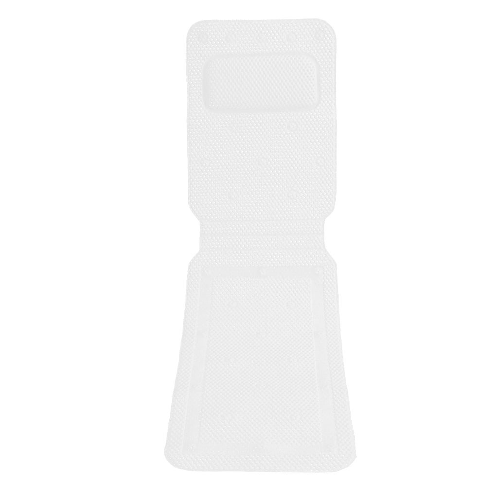 125*36cm Bathtub Mat White Bathtub Mat with Pillow