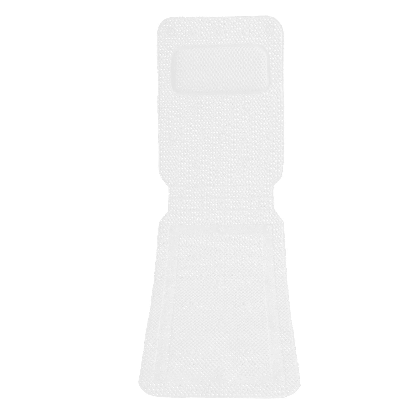 125*36cm Bathtub Mat White Bathtub Mat with Pillow