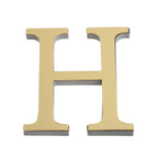 26 English Letters Wall Sticker 3D Mirror Acrylic Gold